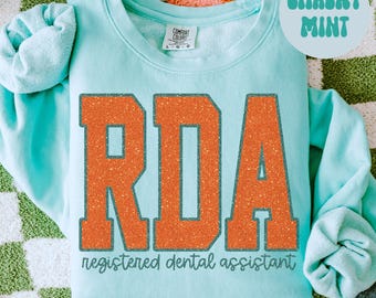 Felpa con cappuccio Comfort Colors per assistente dentale, girocollo per studenti di odontoiatria, regalo per laureati in odontoiatria, maglietta per team di studi dentistici, carina e alla moda