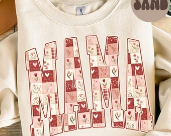 Valentijnsdag mama-sweater, moedershirt, nieuwe moeder ronde hals, leuk cadeau voor moeder, trendy, Moederdagcadeaus, zwangerschap onthullen