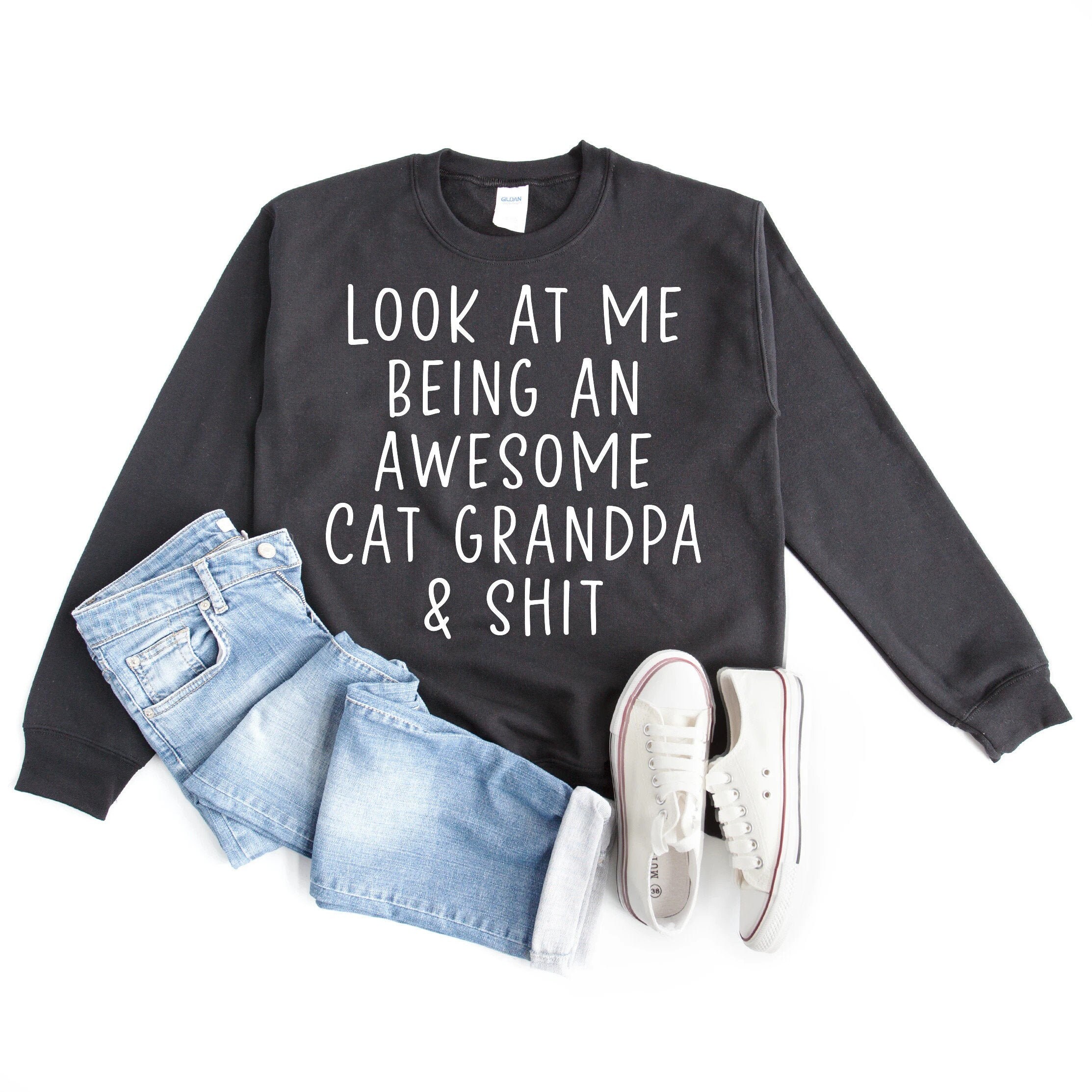 cat grandpa shirt