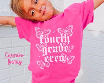 Comfort Colors Vierte Klasse Jugend Shirt, Zurück in die Schule Kinder T-Shirt, 4.Klasse T-Shirt, Studenten Geschenke, Jungen Mädchen, Erster Schultag