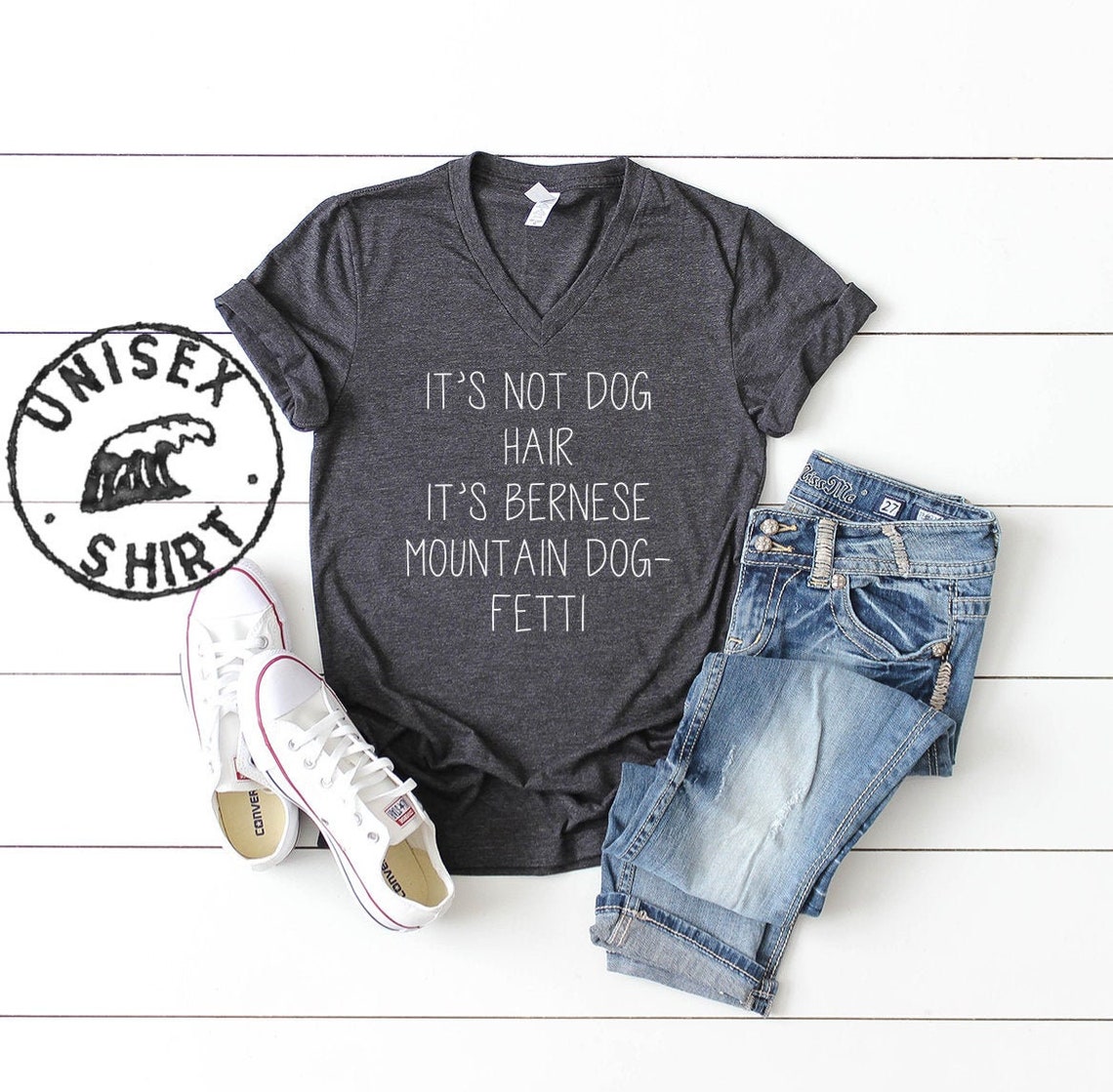 Bernese Mountain Dog Shirt Funny V Neck Tshirt Tee Birthday | Etsy