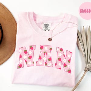 Camisetas para abuelas, regalos para el Día de la Madre, camisetas para abuelas, regalos para abuelas, camisetas de fresa para abuelas