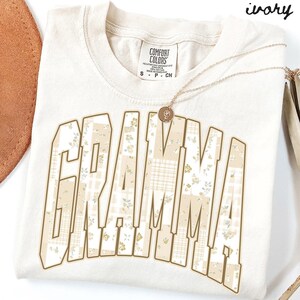 Gramma Comfort Colors Shirt, Patchwork Grandma Shirt, Mothers Day Gifts, New Grandma Tshirt, Tee