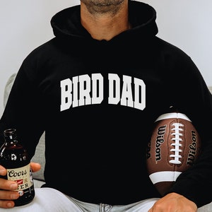 Sudadera con capucha para el día del padre con texto en inglés &quot;Bird Dad&quot;, divertida sudadera con capucha, regalos de cumpleaños para hombres y mujeres