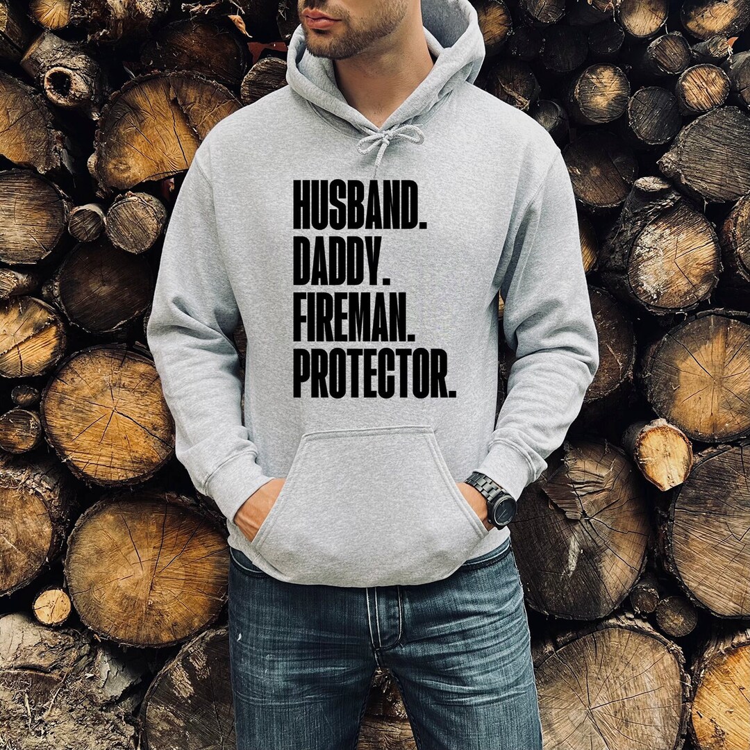 Fireman Dad Fathers Day Birthday Ideas Gifts Hoodie Funny Etsy