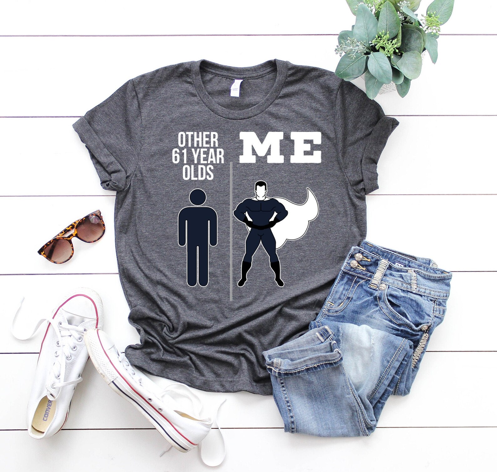 61st Birthday Gifts, 61st Birthday Shirt, 61st Birthday Tshirt, 61st Birthday Gifts for Men and Women 