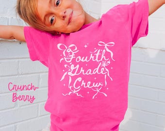 Comfort Colors Vierte Klasse Jugend Shirt, Zurück in die Schule Kinder T-Shirt, 4.Klasse T-Shirt, Studenten Geschenke, Jungen Mädchen, Erster Schultag