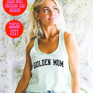 Golden Mom Golden Mama Dog Mom Retriever Tank Top, Geschenken, Racerback Shirt, Mouwloos, Dames