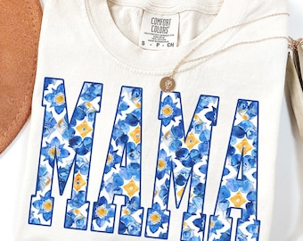 Mama Comfort Colors Shirt, Mom Shirt, New Mother Tshirt, Cute Gift For Mom, Trendy Tee, Pregnancy Reveal