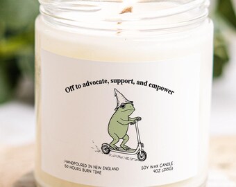 Sozialarbeiter-Abschluss-Geschenke, Frosch-lustige Kerze, Wertschätzung