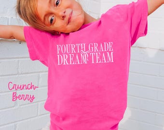 Comfort Colors Vierte Klasse Jugend Shirt, Zurück in die Schule Kinder T-Shirt, 4.Klasse T-Shirt, Studenten Geschenke, Jungen Mädchen, Erster Schultag