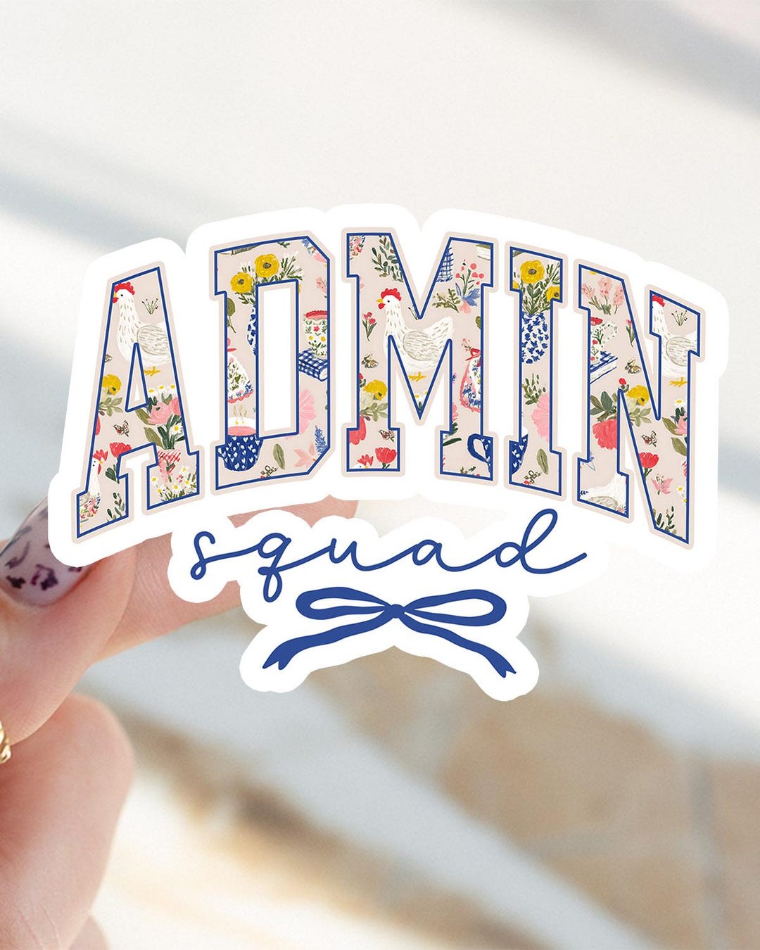 Hello Admin Sticker Admin Sticker, Funny Front Office Cottage Kiss Cut Sticker ...
