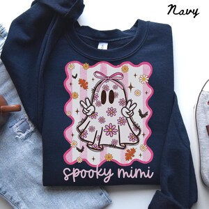 Mimi Sweatshirt, Halloween Grandma Shirt, New Fall Grandma Crewneck, Ghost Crew Neck, Autumn Gifts
