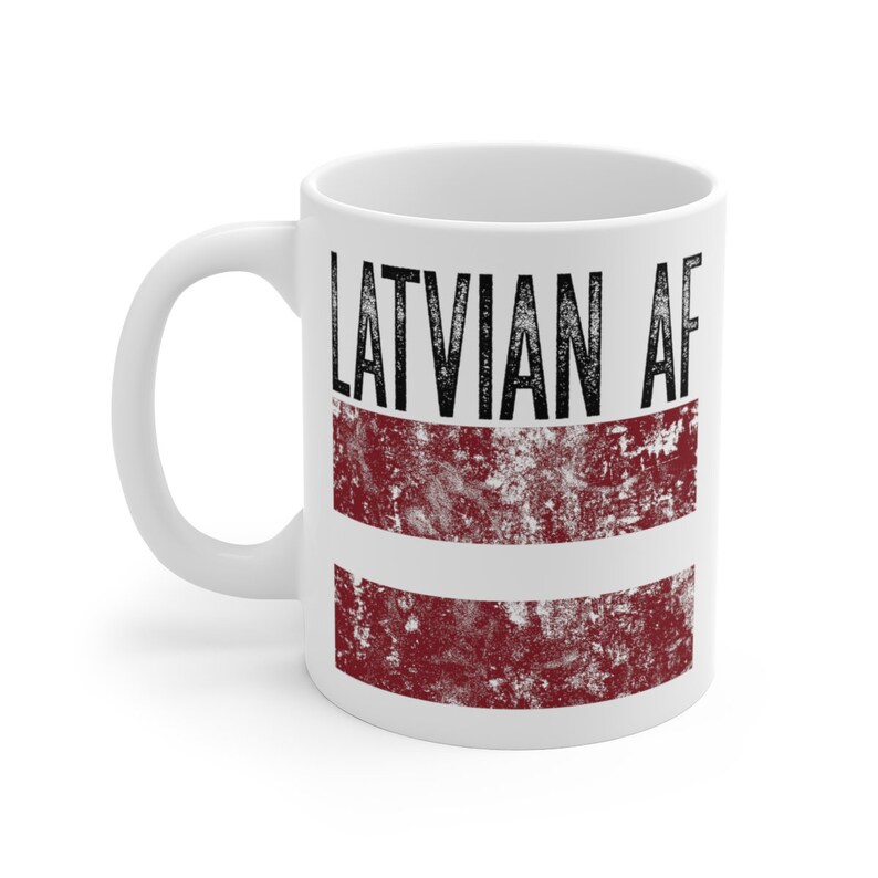 Latvian Mug Latvian Coffee Mug Latvia Gifts Latvian Gifts Etsy