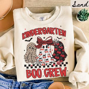 Kindergarten Team Sweatshirt, Halloween Lehrer Rundhalsausschnitt, Kindergarten Team Rundhalsausschnitt, Zurück zu Schule T-Shirt, Kindergarten Abteilung Geschenke