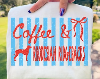 Rhodesian Ridgeback Dog Comfort Colors Shirt, Dog Mom T-shirt, Mothers Day Gifts, Stripes Bow Dog Mama