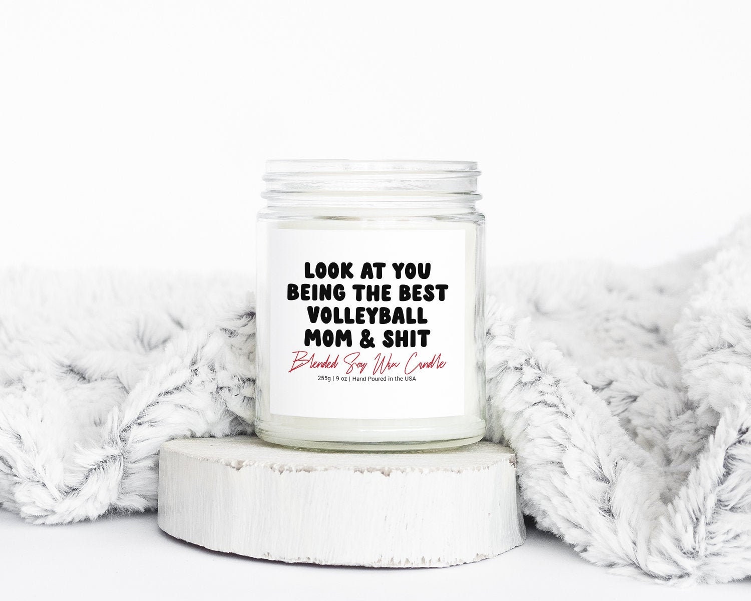 Volleyball Mom Gifts Soy Blended Wax Candle Funny Scented Etsy