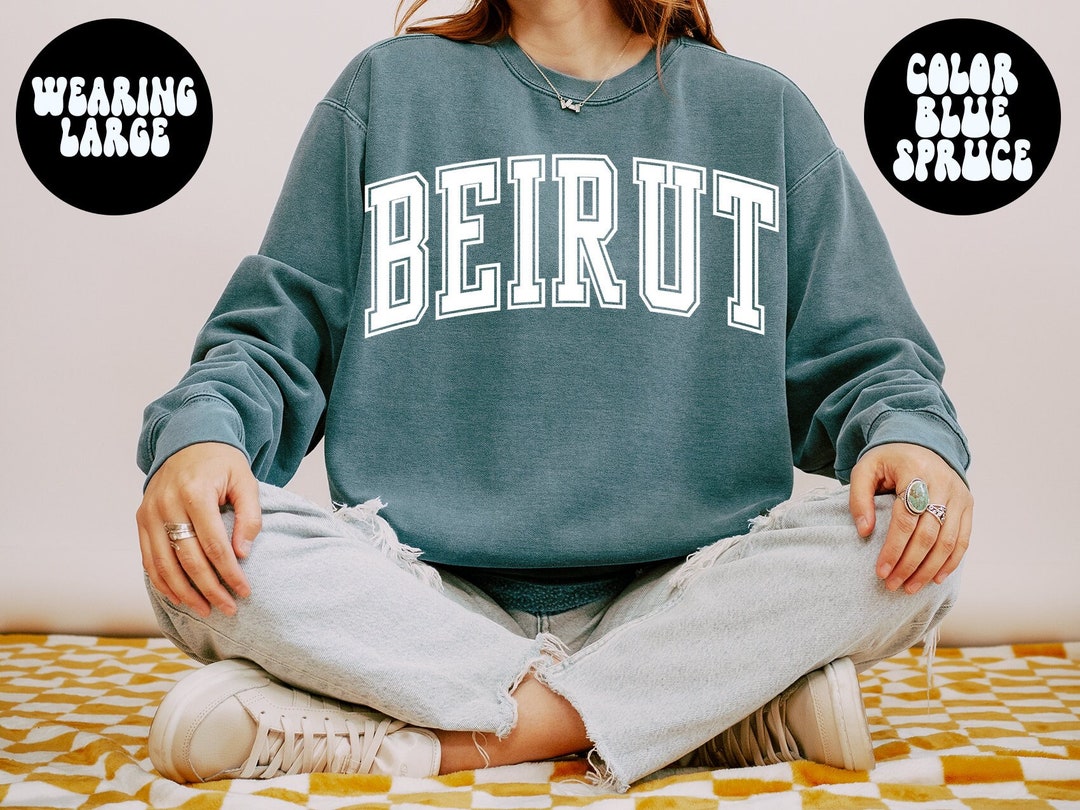 Sweat-shirt "Beirut Liban" – Coupe Classique, Col Tissé – 241 G – Pour Homme Ou Femme – Déclaration Patriotique - 8