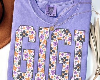 Gigi Comfort Colors Shirt, Halloween-Oma-Shirt, Neues Herbst-Oma-T-Shirt, Geister-T-Shirt, Herbstgeschenke