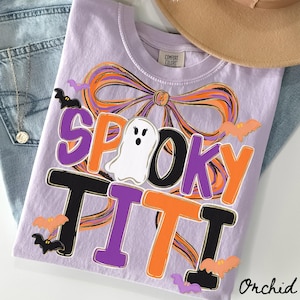 Titi Comfort Colors Shirt, Halloween Aunt Shirt, Fall Sister Tshirt, New Auntie Tee, Autumn Gifts
