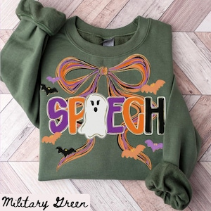 Speech Team Sweatshirt, Halloween Speech Pathologist Sweatshirt, SLP Crewneck, Back to School Tee, Speech Department Gifts, Speech Therapy
