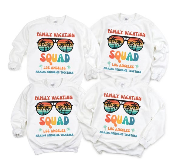 Sudadera de Los Ángeles, sudadera para viajes familiares