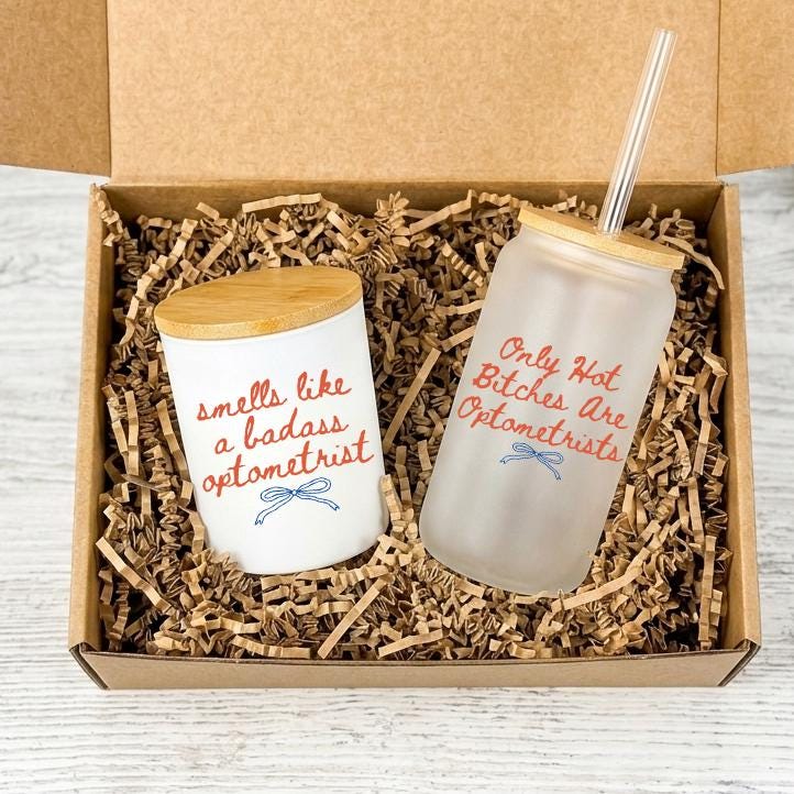 Optometry Gift Box Optometrist Graduation Gift Box, Funny Optometry Candle, School Student ...