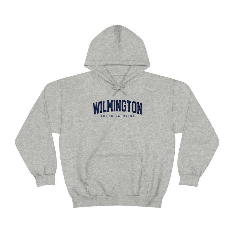 Regalos de Wilmington, Carolina del Norte, sudadera con capucha, jersey divertido, sudadera con capucha, para él o para ella, suéter unisex imagen 4