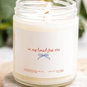 Tonsillen-Chirurgie-Geschenk, Mandeln-Chirurgie-Kerze, Lustige neue Chirurgische Kerze, Chirurgische Geschenke, Gute Besserung, Genesung