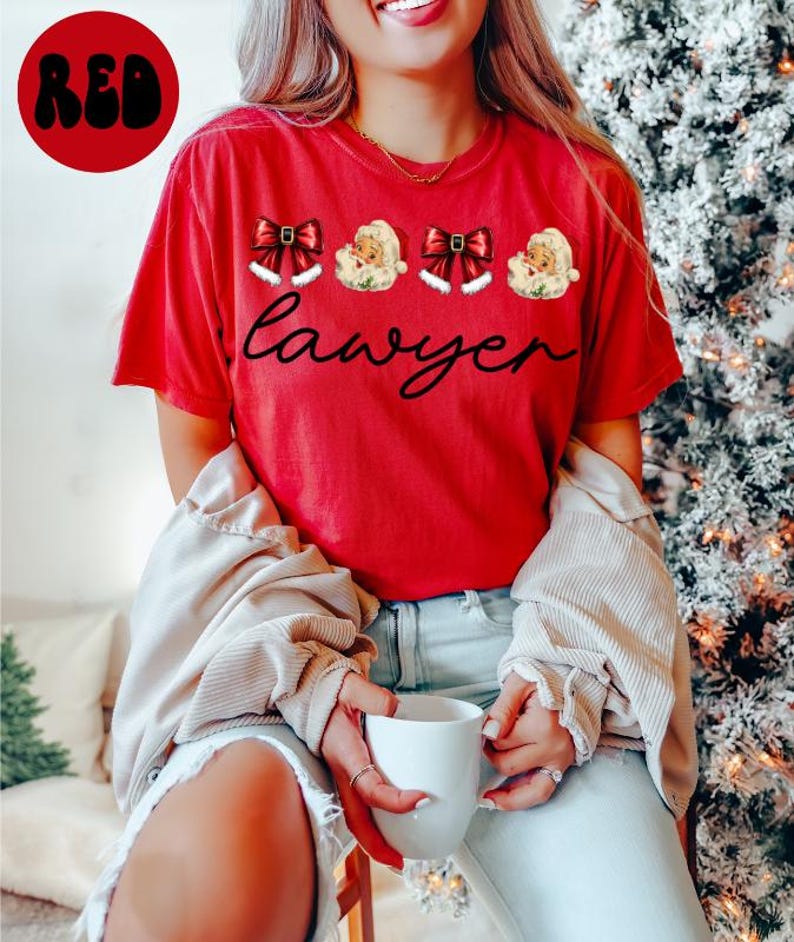Lawyer Christmas Coquette Shirt, Christmas Gifts, Comfort Colors, Funny