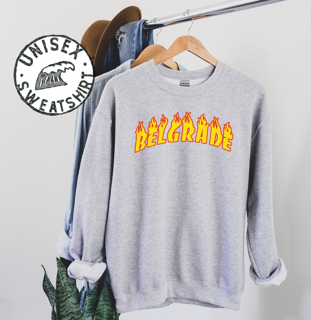 Felpa Belgrado Serbia, regali, girocollo, camicia maglione - Main Image