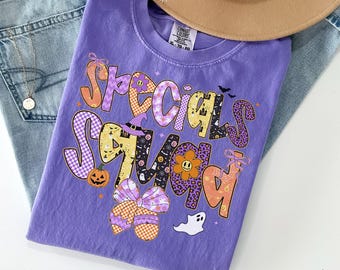 Chemise couleurs spéciales confort, T-shirt pour professeur d'Halloween, T-shirt pour éducation spécialisée, Rentrée des classes, Cadeaux pour le département SPED, Équipe, Équipe