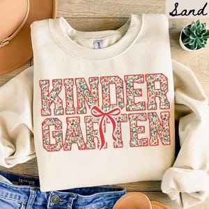 Kindergarten Team Sweatshirt, Weihnachten Lehrer Rundhalsausschnitt, Kindergarten Team Rundhalsausschnitt, Back to School T-Shirt, Kindergarten Abteilung Geschenke