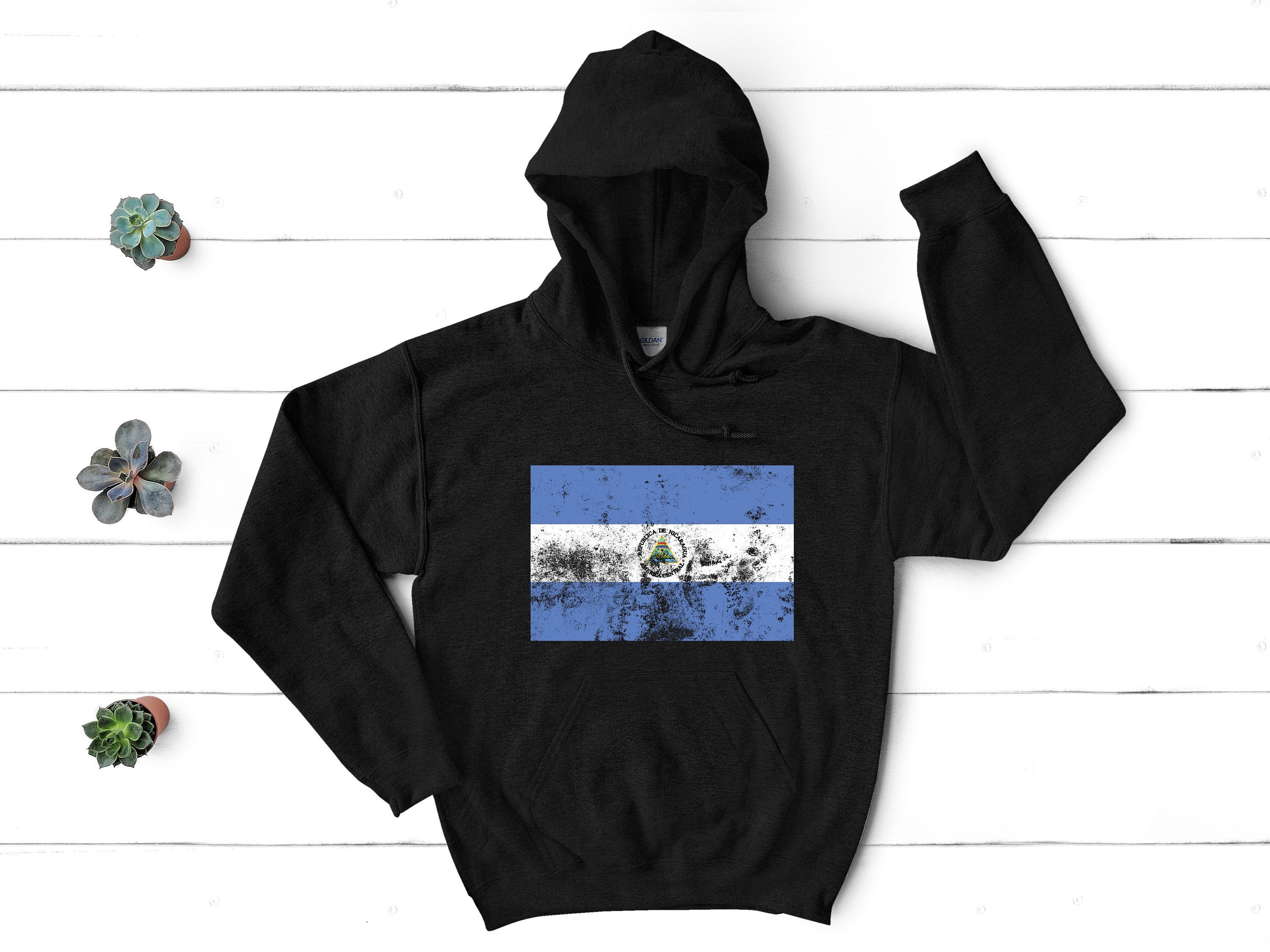 Nicaragua Pride Love Mens Printed Hooded Sweatshirt Hoody Nicaragua Pride Love Mens Printed Hooded Sweatshirt Hoody