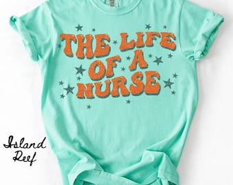 Comfort Colors Nurse Shirt, RN T-Shirt for Women, Registered Nurse life Tee, Nurse Practitioner Graduation, Nursing Team Shirts