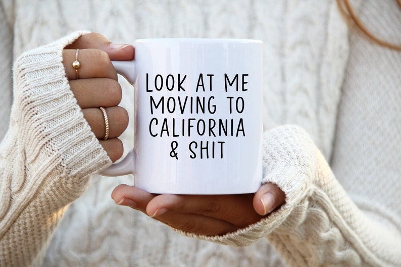Verhuizen naar Californië Cadeaus, Verhuizen naar Californië Koffiemok, Verhuizen naar Californië Cup, Verhuizen naar Californië Verjaardagscadeaus voor mannen en vrouwen afbeelding 1