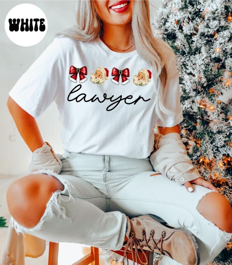Lawyer Christmas Coquette Shirt, Christmas Gifts, Comfort Colors, Funny