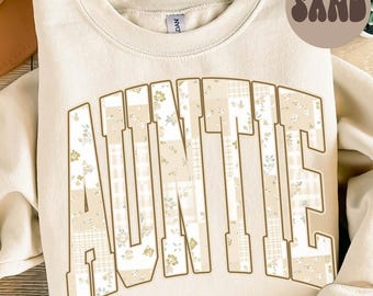 Tante Sweatshirt, Tante Shirt, Muttertagsgeschenke, neue Schwester Rundhalsausschnitt, Großmutter Rundhalsausschnitt