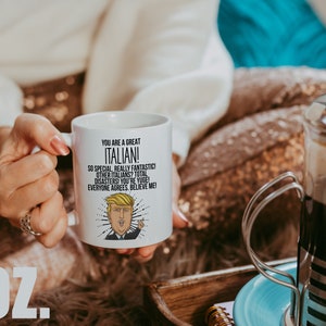 ITALY COFFEE MUG Funny Italian Gift Italian Pride Tumbler Cup Home Decor Decoration image 2