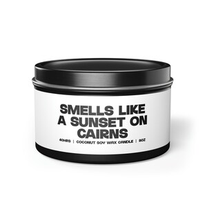 Cairns Australia Australian Best Friend Coworker Candle, Gifts, Tin, Coconut Soy Wax, Scented, Aromatherapy, Vanilla, Coffee, Home Office image 4