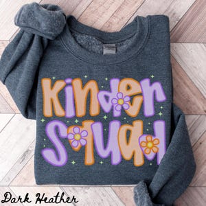 Kindergarten Team Sweatshirt, Halloween Lehrer Rundhalsausschnitt, Kindergarten Team Rundhalsausschnitt, Zurück zu Schule T-Shirt, Kindergarten Abteilung Geschenke