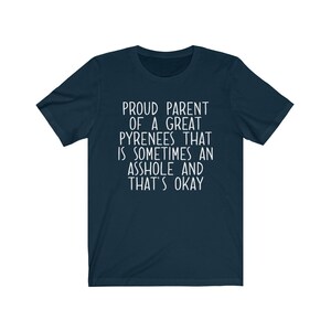Great Pyrenees Gifts, Great Pyrenees Shirt, Great Pyrenees Tshirt, Great Pyrenees Birthday Gifts for Men and Women Navy