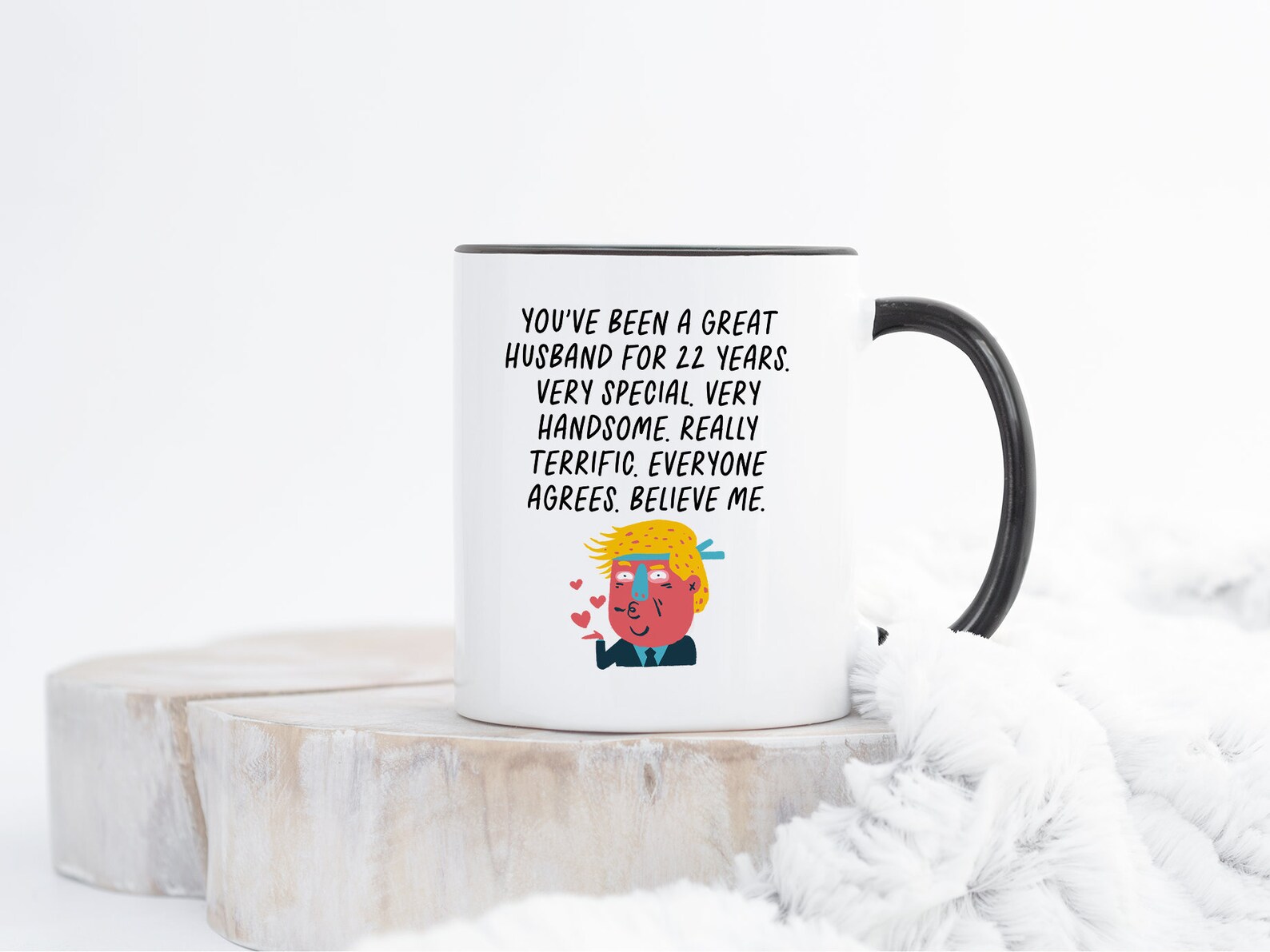 22. Jahrestag 22 Jahre Ehemann Kaffeebecher Geschenk zwei Etsy