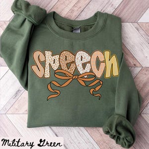 Speech Team Sweatshirt, Autumn Speech Pathologist Sweatshirt, SLP Crewneck, Back to School Tee, Speech Department Gifts, Speech Therapy