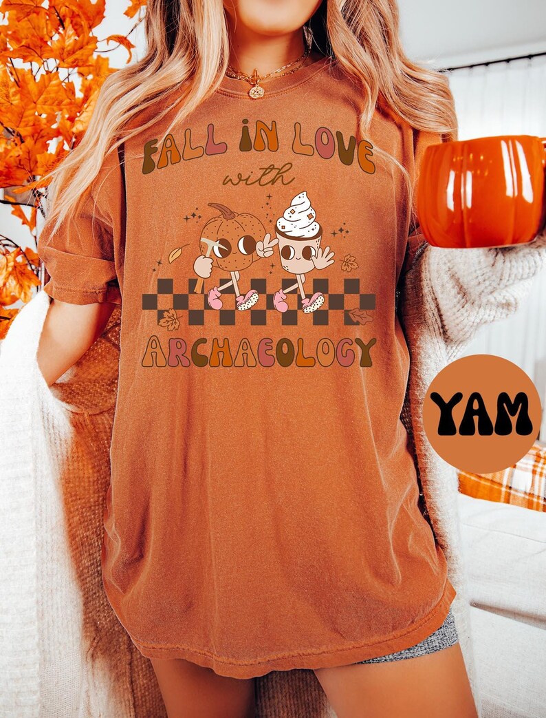 Archaeologist Archaeology Groovy Pumpkin Retro Shirt, Gifts, Fall Shirt