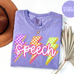 Komfortfärger Talskjorta, Lärar-T-shirt, SLP-klass T-shirt, Tillbaka till skolan, Logopedavdelningens gåvor, Besättning, Trupp