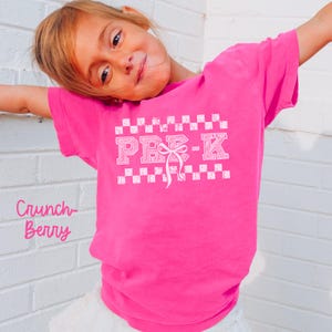 Comfort Colors Pre K Youth Shirt, Back to School Kids Tee, Preschool T-Shirt, PreK Student Gifts, Boys Girls, First Day of School