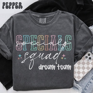 Comfort Colors Specials Shirt, Lehrer T-Shirt, T-Shirt für spezielle Bildung, Schulanfang, SPED Abteilung Geschenke, Crew, Kader