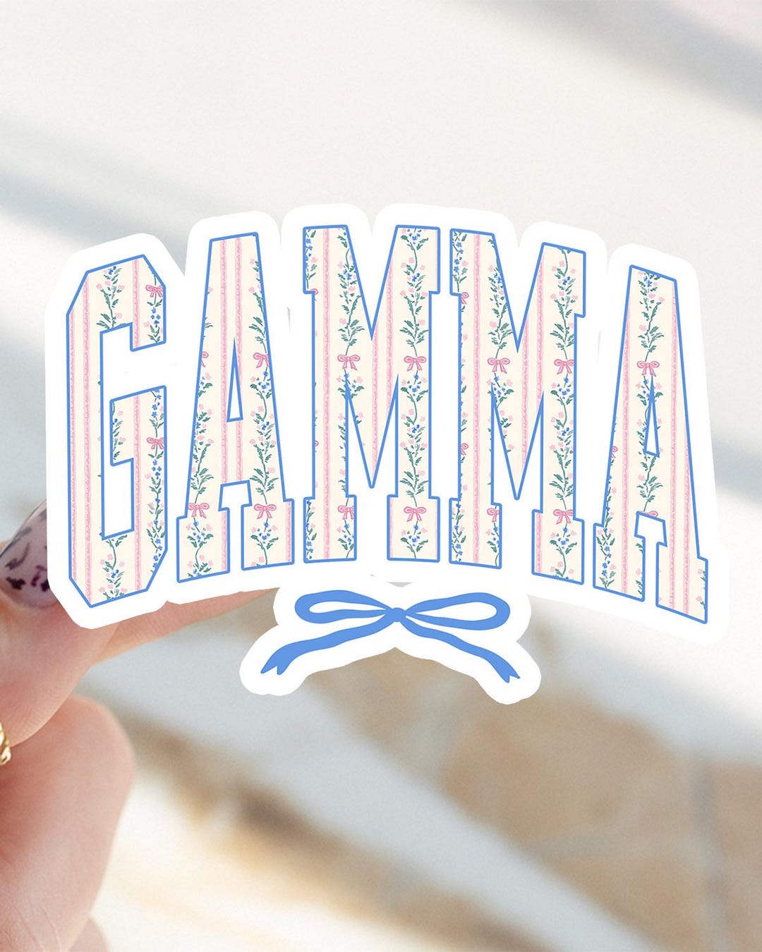 Gamma Sticker, Funny Mothers Day Kiss Cut Sticker, Gifts, Laptop Decal ...