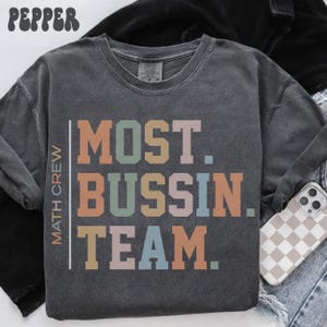 Comfort Colors Math Shirt, Teacher Tee, Mathematics T-Shirt, Back to School, Math Department Gifts, Crew, Squad